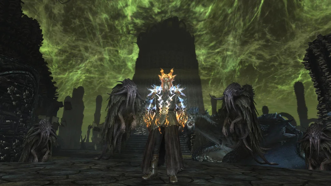 Epic magical battle with Miraak in the realm of Apocrypha